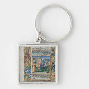 Scene from the 'Hours of Louis d'Orleans' Keychain