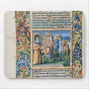 Scene from the 'Hours of Louis d'Orleans' Mouse Pad