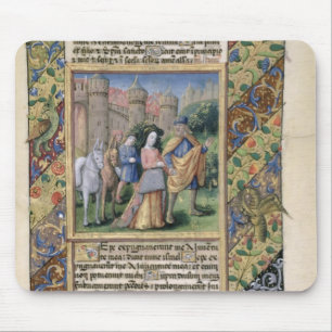 Scene from the 'Hours of Louis d'Orleans' Mouse Pad