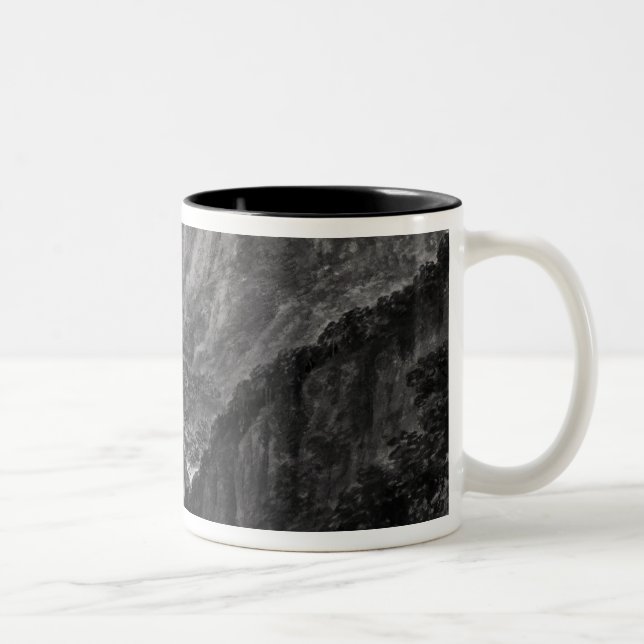 Scene from the Inn at Devil's Bridge with the Fall Two-Tone Coffee Mug (Right)