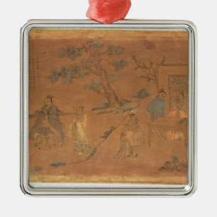 Scene from the life of Confucius Metal Ornament