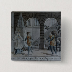 Scene from 'The Magic Flute' 2 Inch Square Button