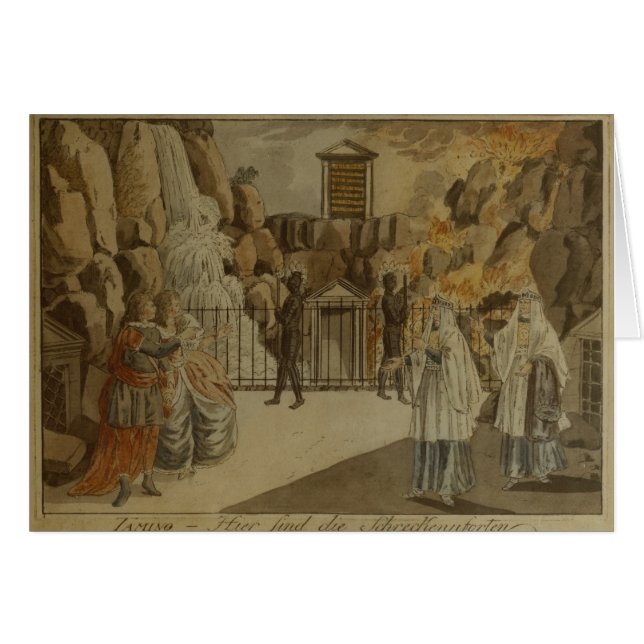 Scene from 'The Magic Flute' by Mozart, 1795 (Front Horizontal)