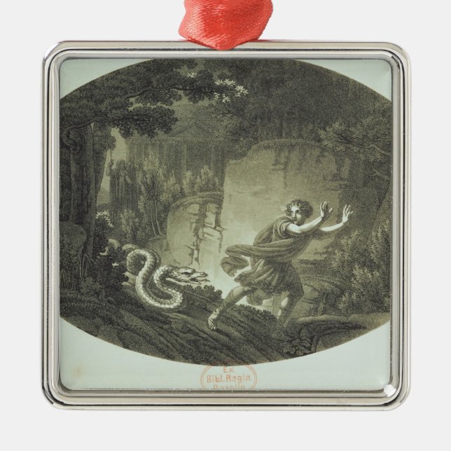 Scene from 'The Magic Flute' by Mozart Metal Ornament (Front)