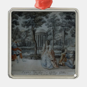 Scene from 'The Magic Flute' Metal Ornament