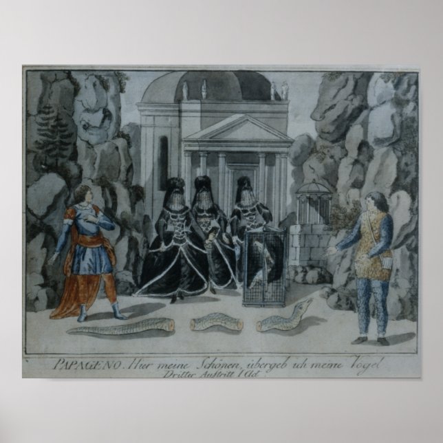 Scene from 'The Magic Flute' Poster (Front)