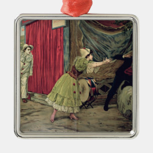 Scene from the opera 'Pagliacci' Metal Ornament