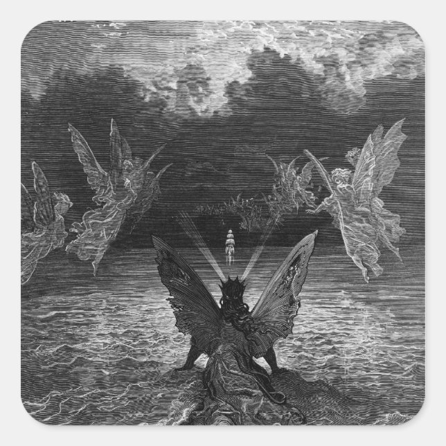 Scene from 'The Rime of the Ancient Mariner' 2 Square Sticker (Front)