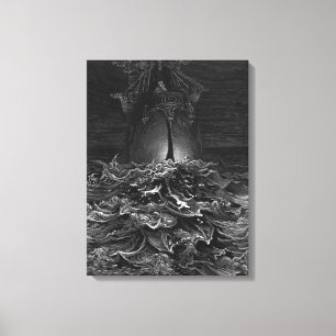 Scene from 'The Rime of the Ancient Mariner' 4 Canvas Print