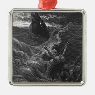 Scene from 'The Rime of the Ancient Mariner' Metal Ornament