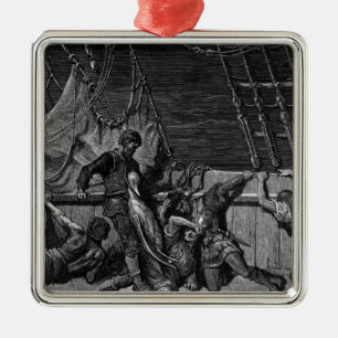 Scene from 'The Rime of the Ancient Mariner' Metal Ornament