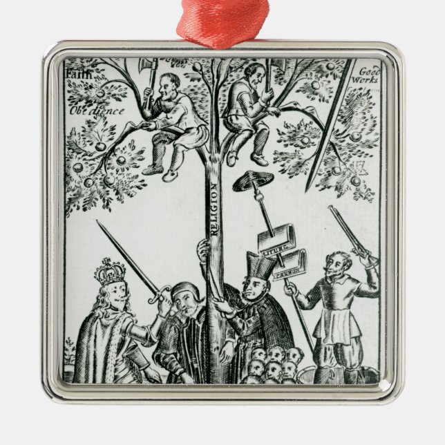 Scene from 'The Shepherd's Oracles' Metal Ornament (Front)