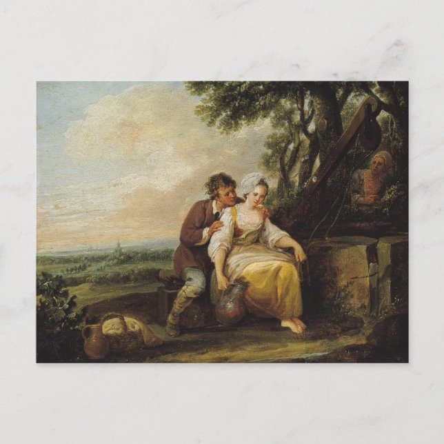 Scene Galante, 1774 Postcard (Front)
