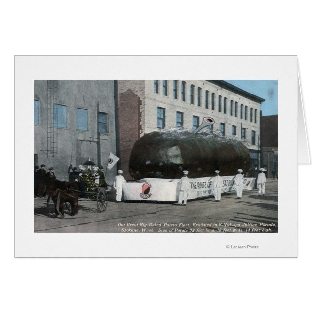 Scène géante de flotteurs de pommes de terre cuite (Devant horizontal)