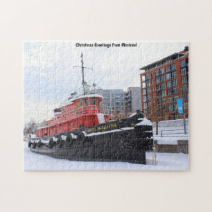 Scène hivernale Montréal. Jigsaw Puzzle