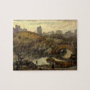 Scene in Central Park (New York City, NY, USA) Jigsaw Puzzle