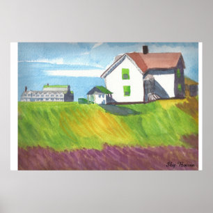 scene in watercolors poster