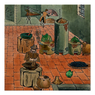 Scene Inside Alchemist Lab Poster