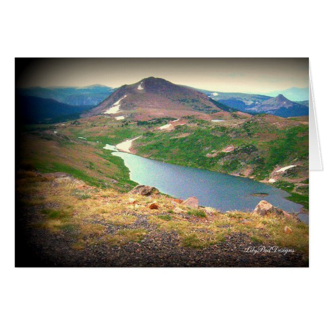 Scène la belle rivière Yellowstone de carte de (Devant Horizontal)