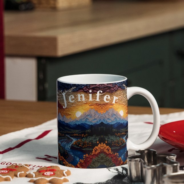 Scène magique de la nature Café Mug (Créateur téléchargé)
