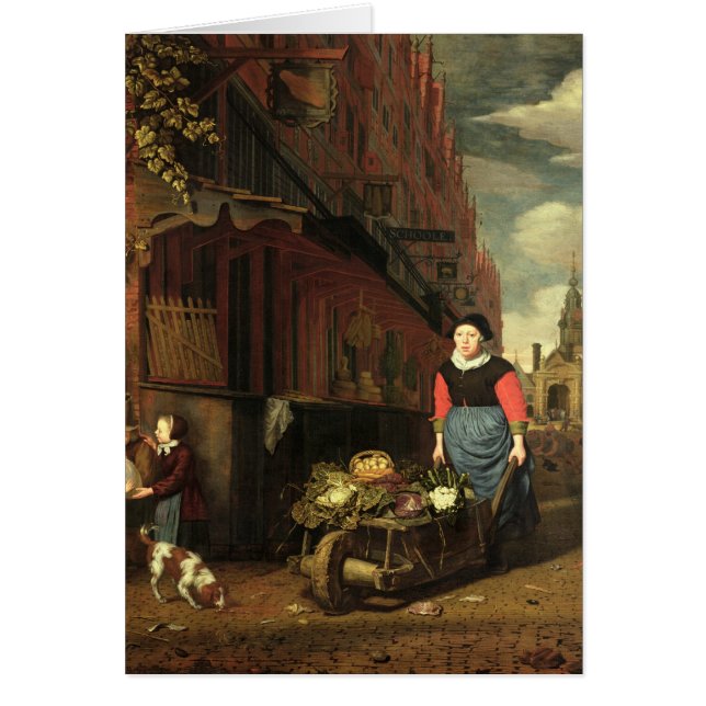 Scène néerlandaise de genre, 1668 (Devant)