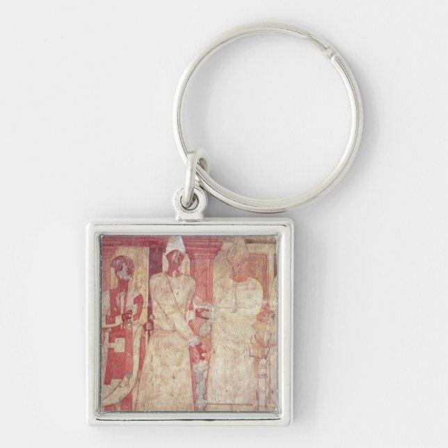 Scene of a sacrifice by Conon and his family Keychain (Front)