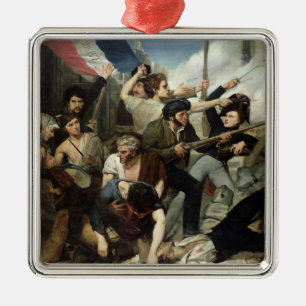 Scene of the 1830 Revolution Metal Ornament