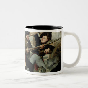 Scene of the 1830 Revolution Two-Tone Coffee Mug