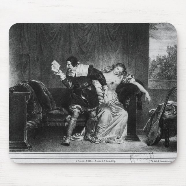 Scene of the cousin's letter mouse pad (Front)