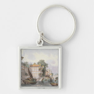 Scene on the Horan Canal near Canton, c.1850 (colo Keychain