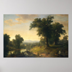 Scène pastorale - Poster d'art fin Asher Durand