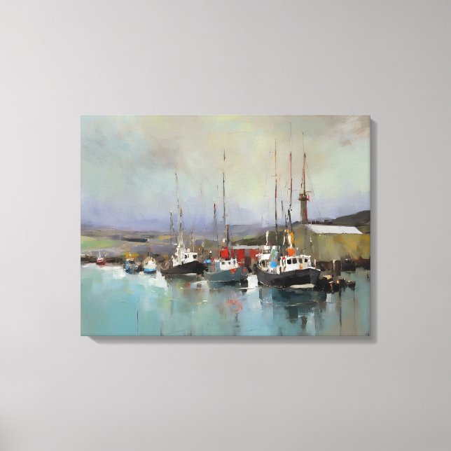 Scène Portuaire - Toile Emballée (Recto)