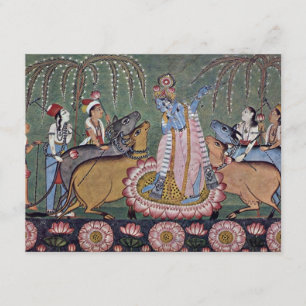 Scene Râgmâlâ Series: Krishna With His Flute By In Invitation
