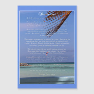 Scène tropicale Max Ehrmann Desiderata Magnet