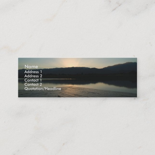 scenery2 - skinny mini business card (Front)