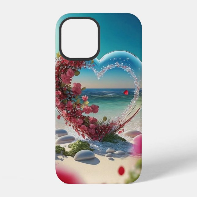 Scenery Design with Heart iPhone Case (Back)