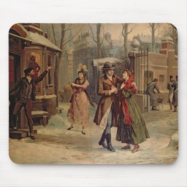 Scenery for the scene with Mimi and Rodolfo Mouse Pad (Front)