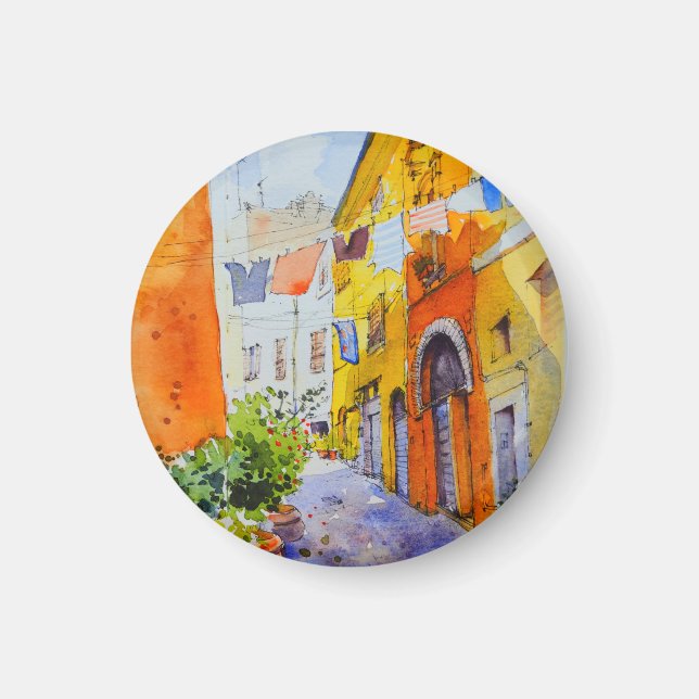 Scenery of the alley magnet (Front)