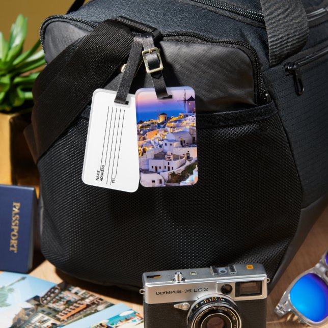Scenery  Oia Luggage Tag (Front & Back)