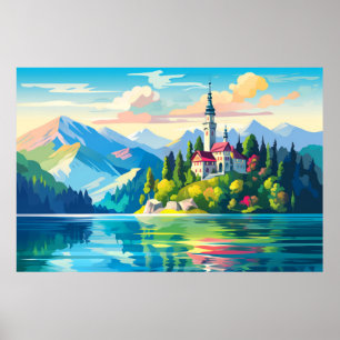 Scenery Panoramic Architecture Landscape Nature Poster
