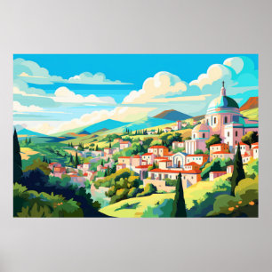 Scenery Panoramic Architecture Landscape Nature Poster