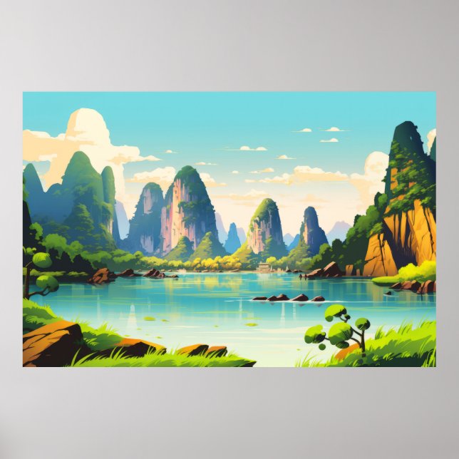 Scenery Panoramic Landscape Nature Poster (Front)
