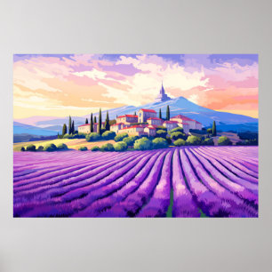 Scenery Panoramic Prairie Landscape Nature Poster