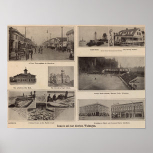Scenes Aberdeen, Washington Poster