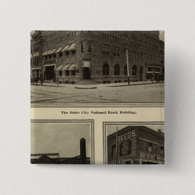 Scenes, Boise, Idaho 2 Inch Square Button (Front)