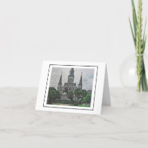 Scènes du Carte pour notes de la Nouvelle-Orléans