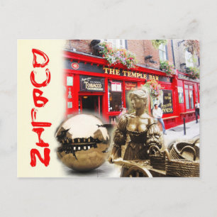 Scenes from Dublin, Ireland Postcard