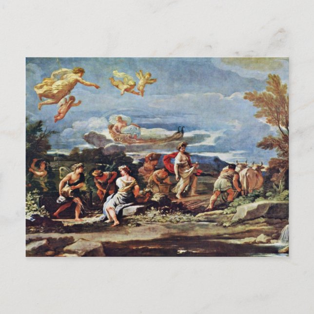 Scenes From Mythology: Vertumnus And Pomona By Gio Postcard (Front)