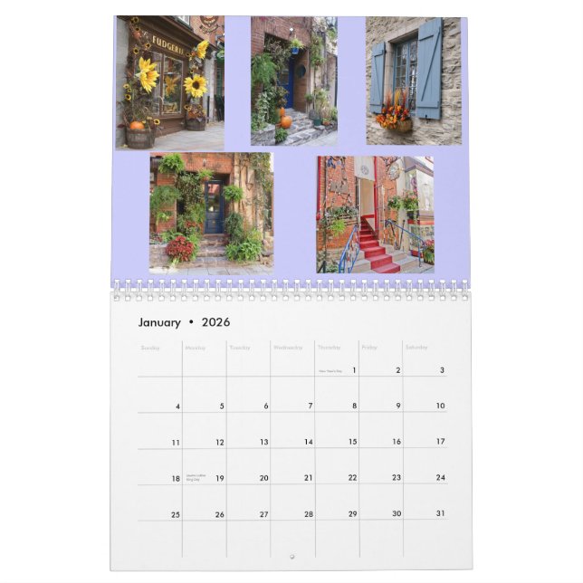 Scenes from Quebec City Calendar (Jan 2026)