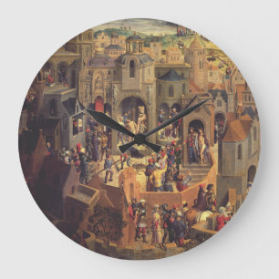 Scenes from the Crucifixion of Christ  Large Clock